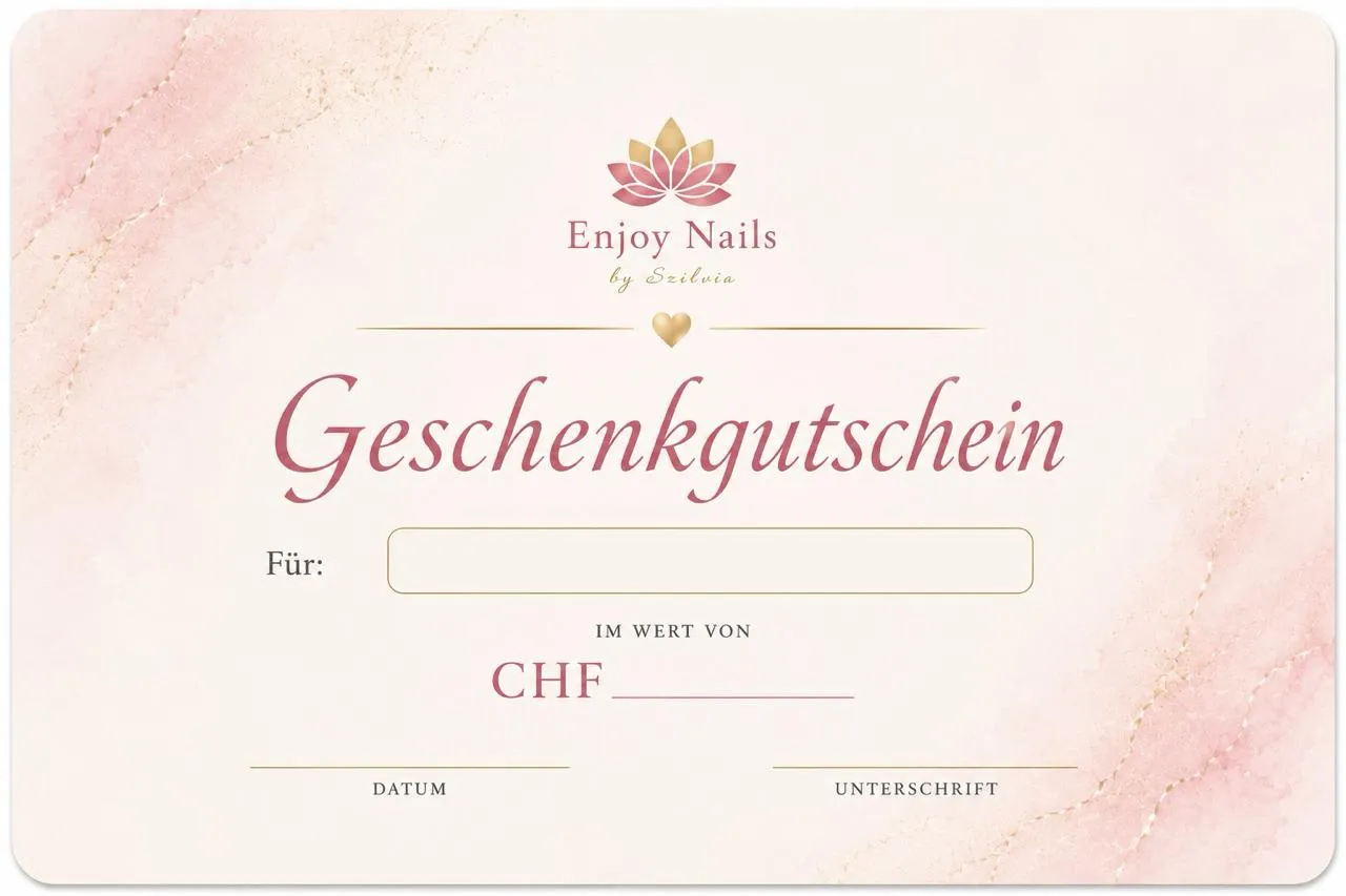 Geschenkgutschein von Enjoy Nails